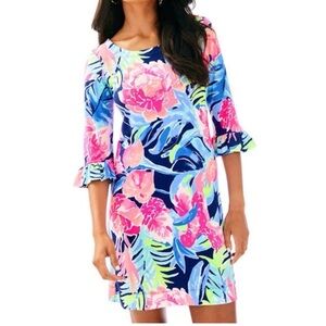 Lilly Pulitzer Sophie Ruffle in High Tide Na Tropicolada Size Small